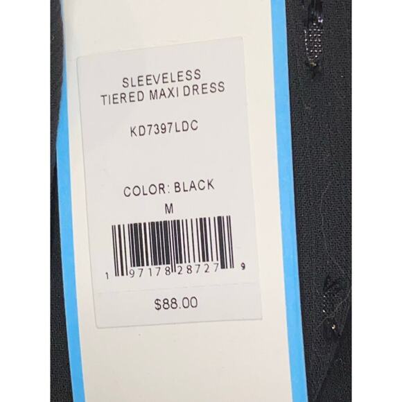 Draper James Long black sleeveless tiered smocked at waist lined Flowy Size S - Picture 5 of 9